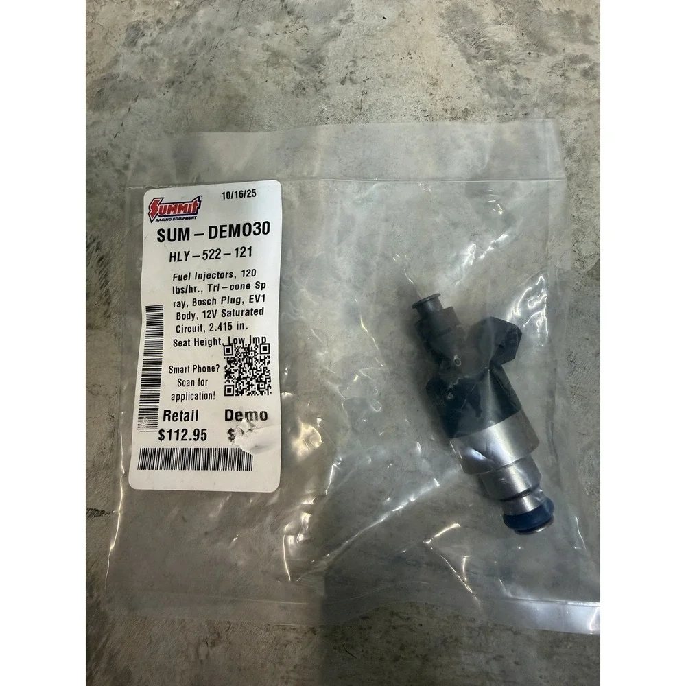 Holley Fuel Injector 522-121; EV1 120 lb/hr Bosch/Jetronic 2.2Ohm Low Impedence